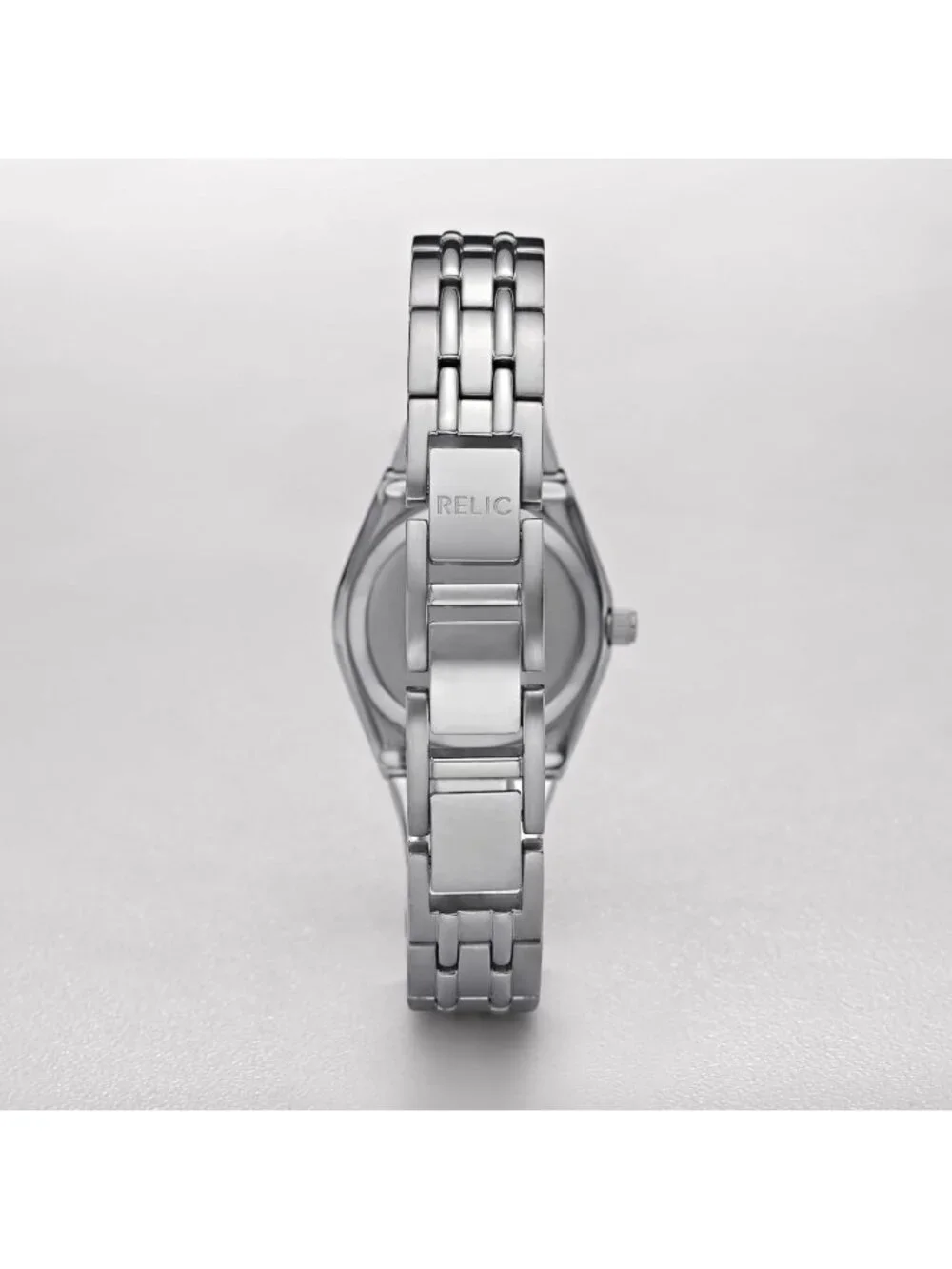Relic Women's Silver White Analog Fossil Queen's Court Bracelet Luxury Watch_3